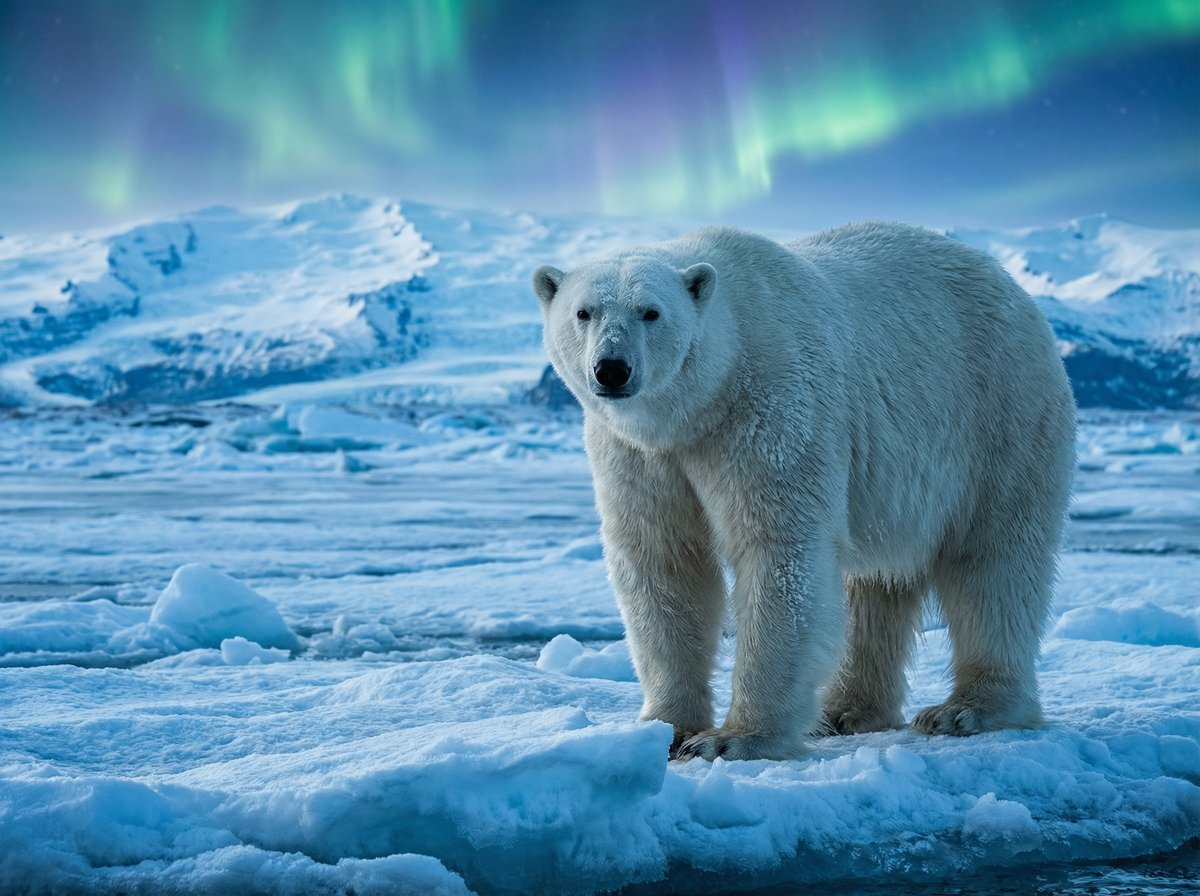 小蓝视频北极熊极光视频
